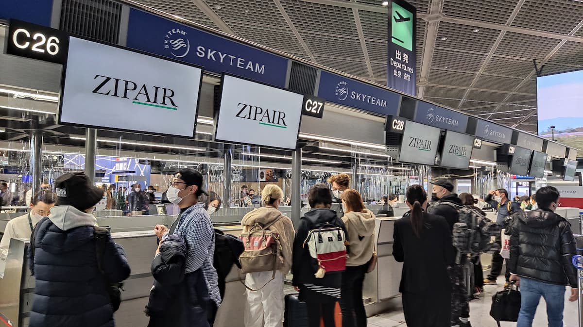 ZIPAIRカウンター