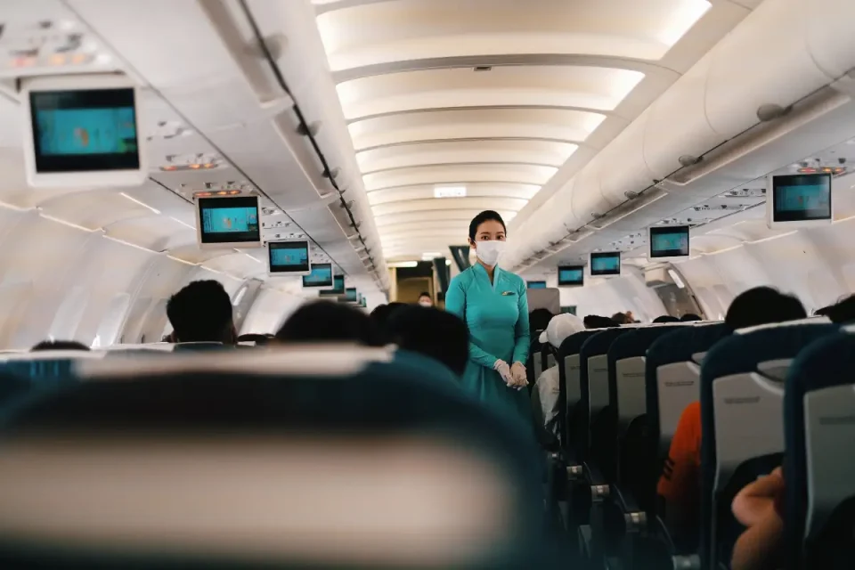 飛行機 マスク