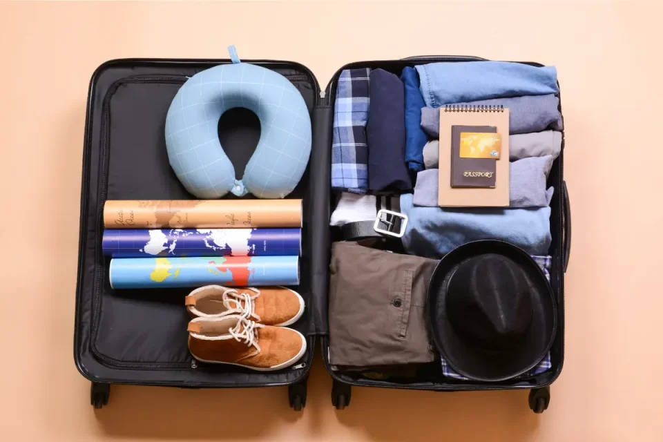 旅行の荷物を減らす上での日数別の荷物の量